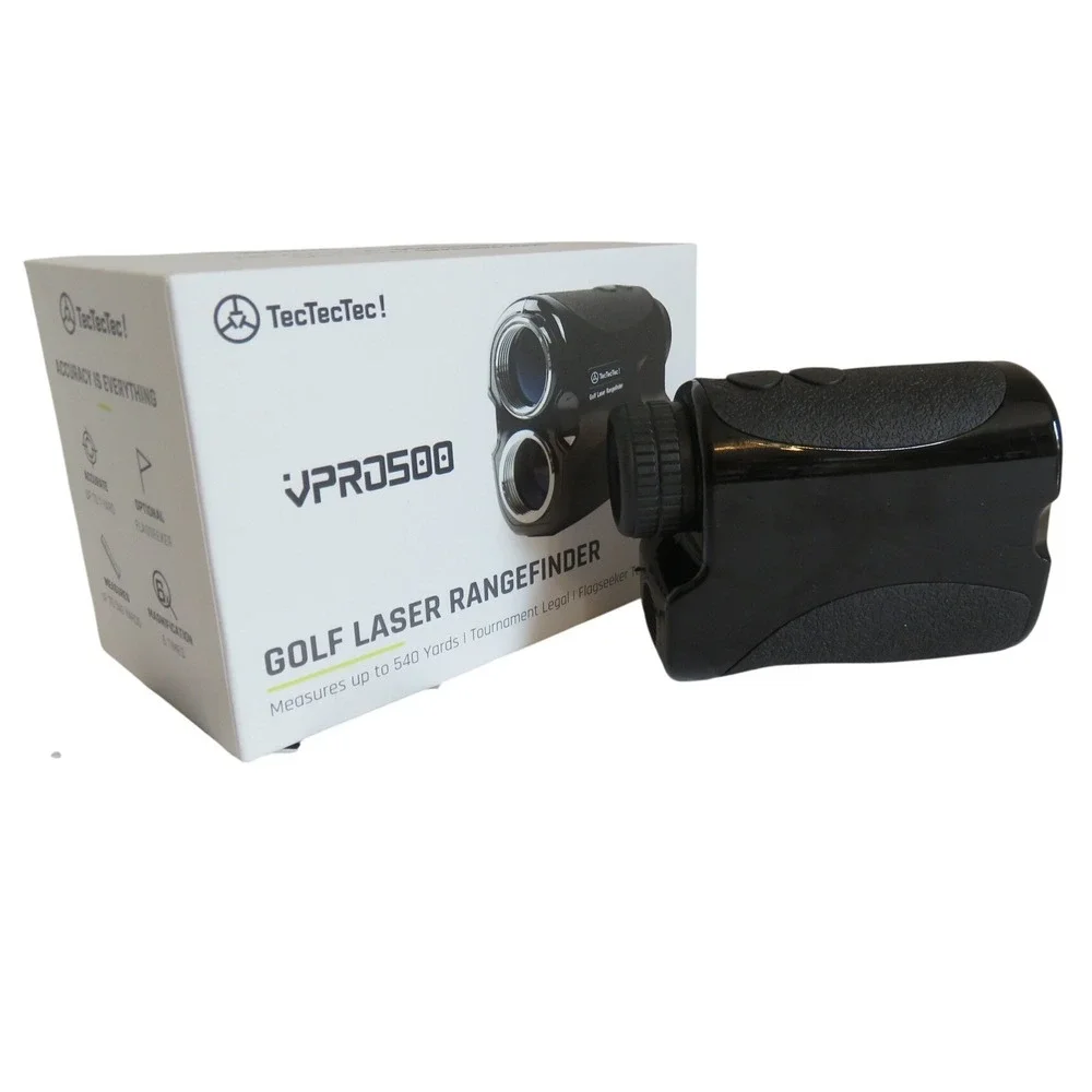 TecTecTec VPRO500 Golf Laser Rangefinder 540 Yards 6x Magnification Black